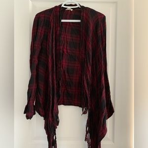 Red and black plaid long sleeve